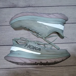 Hoka One Women's 8.5 B Aqua Blue Mach 4 Running Training Shoes Sneakers Profly - Picture 1 of 8