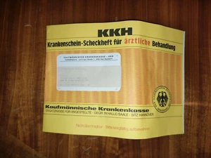 Behandlungsbuch KKH 1980 iger Krankenschein Scheckheft - Bild 1 von 3
