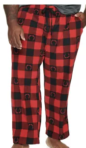 NEW - Sonoma 3XLT Mens 3XL TALL Red Buffalo Plaid Pajama Pants W/ Pockets PJs - Picture 1 of 12