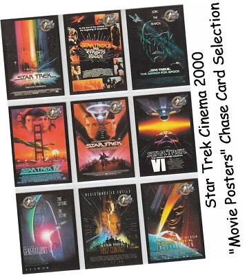 Star Trek Cinema 2000 - Movie Posters - P1-P9 Single Chase Card Selection - Image 1 of 3