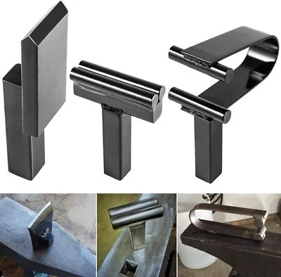 3/4" Blacksmith Anvil Forge Hardy Tool Hot Cut + Creasing Stake  + Spring Fuller - Image 1 of 4
