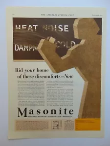 1930 MASONITE Great Home Construction Product vintage art print ad - Picture 1 of 1