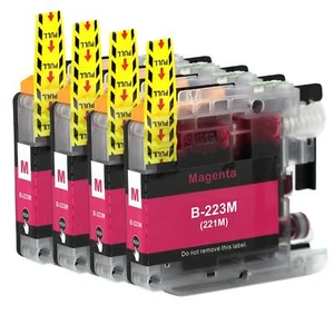 4 Magenta Tintenpatronen zur Verwendung mit Brother DCP-J562DW MFC-J480DW MFC-J5720DW - Bild 1 von 4
