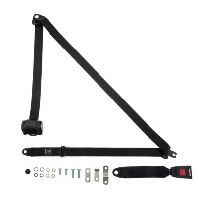 Cinturón de seguridad delantero automático para Volkswagen Golf MK3 3 puertas 1992-1997 negro Foto 1 de 4