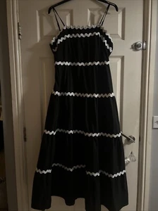 Shein Black And White Dress. 14-16 Worn Once - Picture 1 of 7