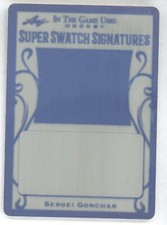 Sergei Gonchar 2019 Leaf in the Game Black Printing Plate 1/1