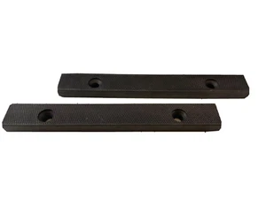 8" Vice Jaws - Hardened Steel - Knurled - 5" Centres - 1" Height - Pair - Picture 1 of 8