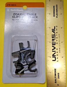 RadioShack® Coaxial Cable Clips • Cat. No. 278-1661A • New in Package - Picture 1 of 2
