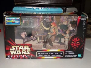 Star Wars 1999 Episode 1 Mos Espa Encounter Sebulba Jar Jar Binks & Anakin NISB - Picture 1 of 6