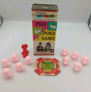 Vintage 50s 60s Pigs In A Polk Board Game #3724 Game Board Transogram Rare *Read - Picture 1 of 13