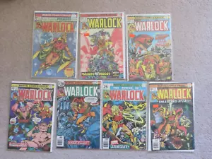 Marvel 1975 Warlock #9-#15 Jim Starlin complete run with Thanos Gamora & Pip - Picture 1 of 8