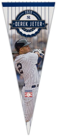 Derek Jeter BASEBALL HALL OF FAME CLASS OF 2020 Premium Felt Collector's PENNANT Cover