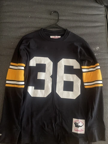 MITCHELL & NESS Pittsburgh Steelers Jerome Bettis Long Sleeve Jersey Size S Cover