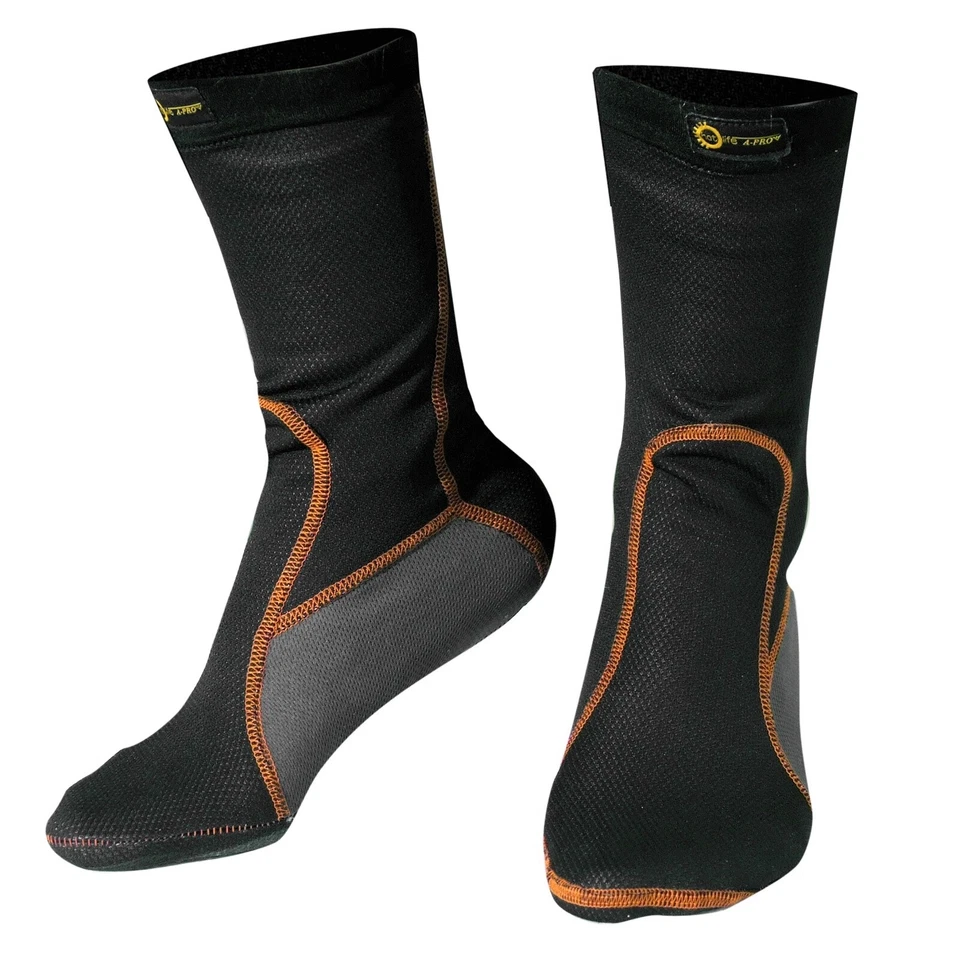 A-PRO Thermosocken Winter Unterkleidung Motorrad Sport Touring Schwarz