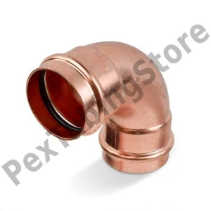 2" Press Copper 90° Elbow - Picture 1 of 1