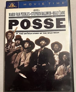 POSSE DVD WESTERN WITH BLACK ALL STAR CAST MARIO VAN PEEBLES PAM GRIER - Picture 1 of 3