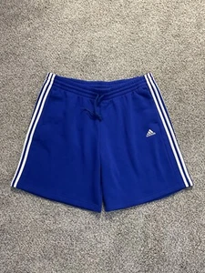 ADIDAS FL SHO 3-Stripe Men’s Sz 3XL Semi Lucid Blue 2 Pocket Sweat Shorts NWT - Picture 1 of 7