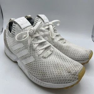 Adidas ZX Flux PK Mens Running Trainer Lace Up Shoes 11.5 White Runner Sneakers - Picture 1 of 15