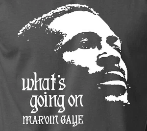 Marvin Gaye WHATS GOING ON CAMISETA Vintage Retro Motown Soul Funk Jazz S-6XL Tee - Imagen 1 de 12