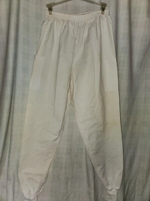Pantalón Exfoliante Medline Blanco Talla L Alto Foto 1 de 4
