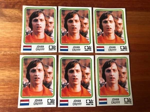 WORLD CUP STORY album GROUP of 6 JOHAN CRUYFF cards MINT Panini - Picture 1 of 10