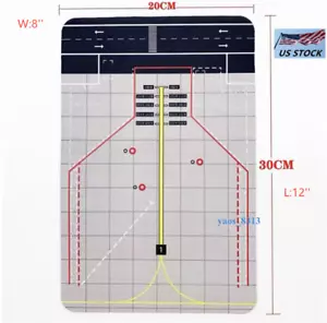 1:400 Scale 2PCS Parking Apron Aircraft Showing Apron Rubber Pad 8'' X 12'' - Picture 1 of 9