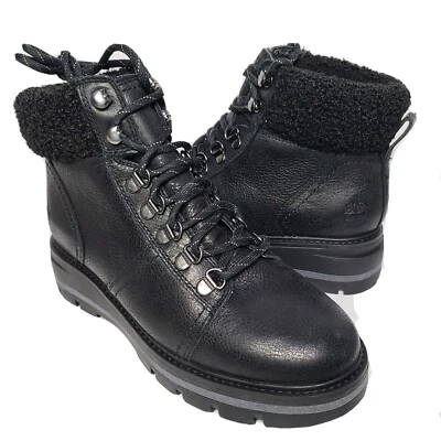 Timberland Mujer Botas Cervinia Valley Cuero Negro Impermeable Forrado 7.5 Nuevo Foto 1 de 4