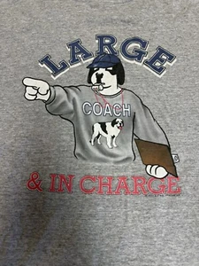 3XL Vintage Big Dog Sportswear Big Dogs Large And In Charge Graphic Shirt 1997 - Picture 1 of 8
