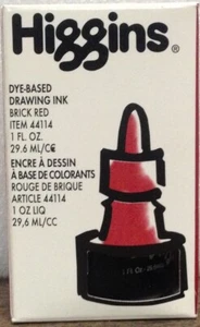 Higgins Drawing Ink Brick Red Item # 442114 - Picture 1 of 1