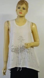 BNWT SASS & BIDE 'The Way' Embellished Hi-Low Tank Top - Size Medium - $240 - Picture 1 of 9