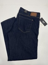 Mavi Jeans Mens 46 x 32 Blue Zach Straight Leg  Cotton Dark Wash Portland