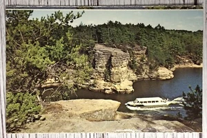 High Rock Wisconsin River Upper Dells WI Postcard - Picture 1 of 2