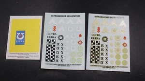 Warhammer 40k Ultramarines Devastadores Transferencias Banner Adhesivo 136189 136273 - Imagen 1 de 5