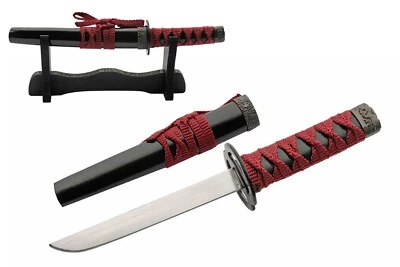 9.25" Tanto Letter Opener Stainless Steel Blade Cord Wrapped Handle - Image 1 of 4