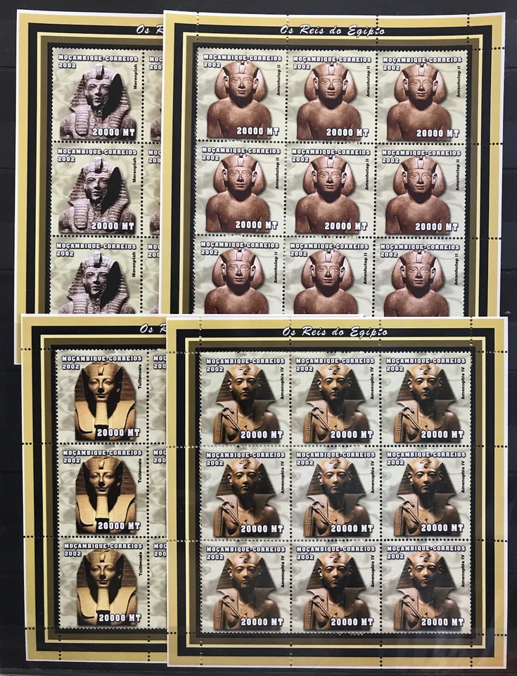 9x Tuthmosis / Amenhotep / Egyptian Civilization  Mozambique  MNH** D10 - Image 1 of 1