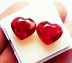 Natural Red Ruby Heart Shape Loose Gemstone 18 Ct Pair Certified L718