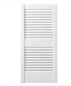 Ply Gem 15 Zoll x 35 zoll Offene Lamellen Polypropylen Fensterläden Paar in weiß - Bild 1 von 4