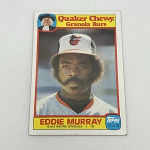 1986 TOPPS QUAKER OATS #27 EDDIE MURRAY BALTIMORE ORIOLES MLB BASEBALL CARD - Picture 1 of 6