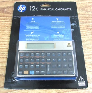 HP 12C Financial Calculator Black Gold 10-Digit LCD - Picture 1 of 5