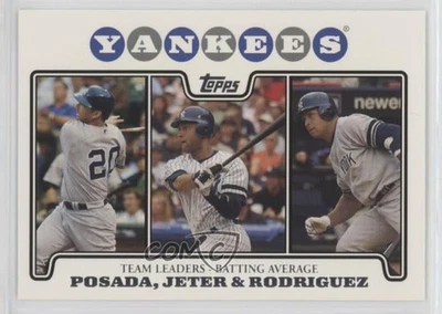 2008 Limited Edition Team New York Yankees Set Jorge Posada Derek Jeter #23 HOF - Image 1 of 2