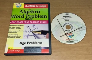The Algebra Word Problem Tutor: Age Problems (DVD, 2009) - Picture 1 of 2