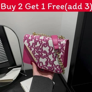Chic Geometric Pattern Shoulder Bag Stylish Summer Pu Leather Crossbody - Picture 1 of 11