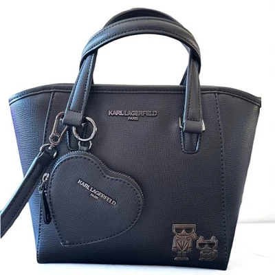 Bolso de Mano KARL LAGERFELD Paris Maybelle Cartera con Correa Cruzada y Bolsa Nuevo Foto 1 de 4