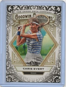 2025 Chris Evert Goodwin Champions Glossy Black Tennis #4 - Picture 1 of 2