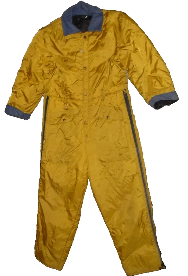 Винтажный Red Head лыж костюм Snowsuit снегоход золото средний - Изображение 1 из 3