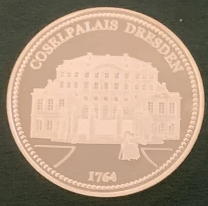 800 años Dresde 1206 - 2006 Coselpalais medalla de plata fina 999 - Imagen 1 de 5