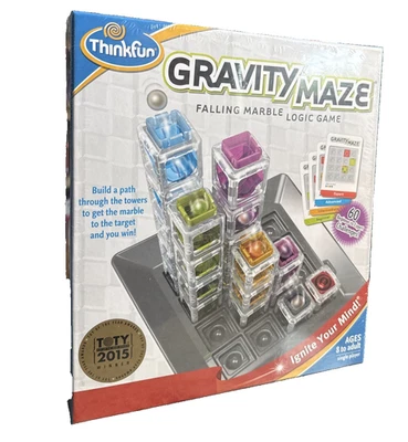 ThinkFun GRAVITY MAZE Falling Marble Logic Brain Game Age 8+ Sealed - Image 1 of 2