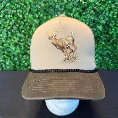 Gorra gorra cola blanca ciervo camionero Snapback cuerda marrón paramount  Foto 1 de 4