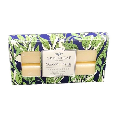 Barra de cera perfumada Greenleaf Garden tomillo 2,6 oz 6 bloques verde a base de hierbas nueva Foto 1 de 4