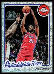 Joel Embiid 2025-26 Topps 1980-81 Topps Chrome Basketball Philadelphia 76ers - Picture 1 of 2